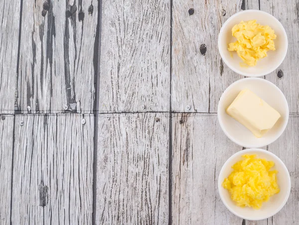 Burro, Margarina e Ghee indiano — Foto Stock