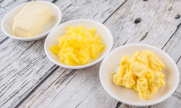 Butter, Margarine And Indian Ghee — Stock Photo, Image