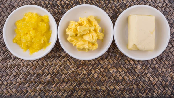 Mantequilla, Margarina y Ghee Indio — Foto de Stock