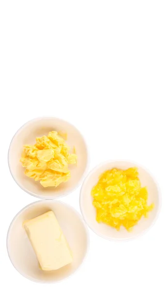 Butter, Margarine and Indian Ghee — Stock Photo, Image