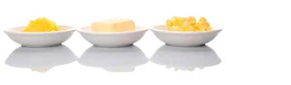 Masło, margaryna i ghi — Zdjęcie stockowe