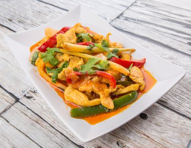 Malezya çanak Ayam Paprik