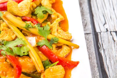 Malezya çanak Ayam Paprik