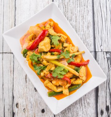 Malezya çanak Ayam Paprik