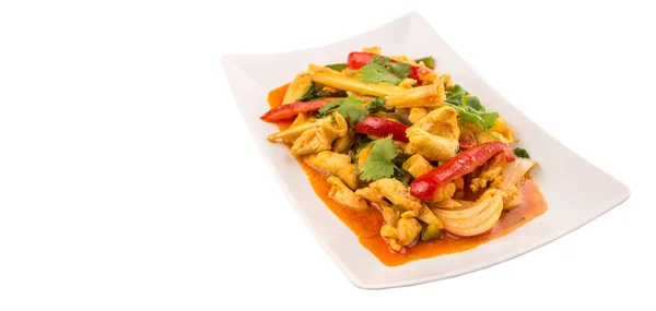 Malaysiska maträtt Ayam Paprik — Stockfoto