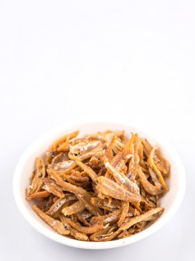 Derin kızarmış hamsi