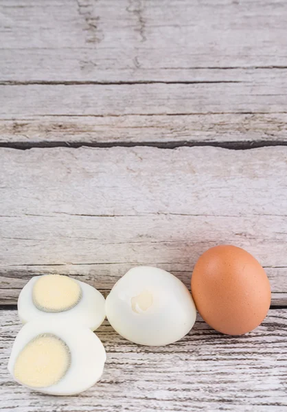 Hardgekookte eieren — Stockfoto