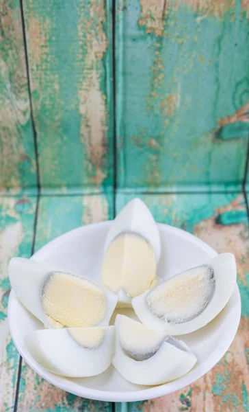 Fette di uova sode — Foto Stock