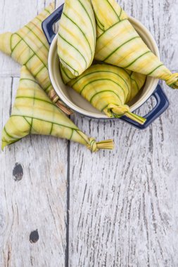 Malay rice dumpling Ketupat Daun Palas