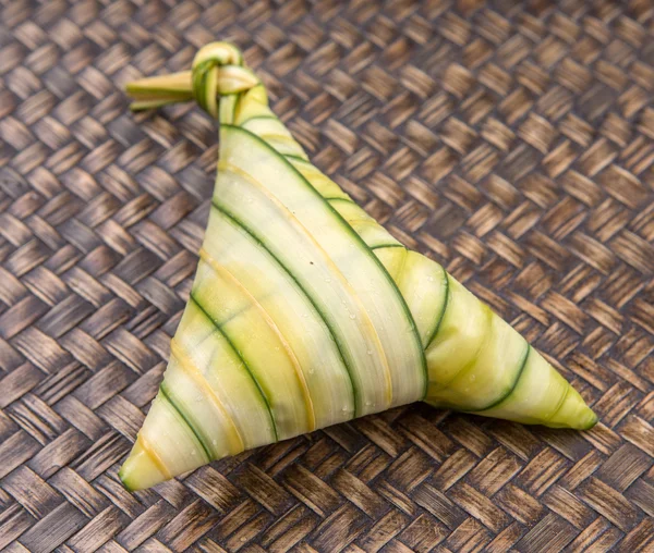 Malaiischer Reisknödel Ketupat Daun Palas — Stockfoto