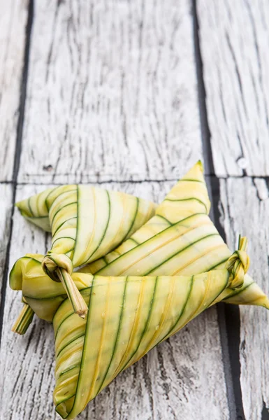 Malay Rice Dumpling Ketupat Daun Palas — Stock Photo, Image