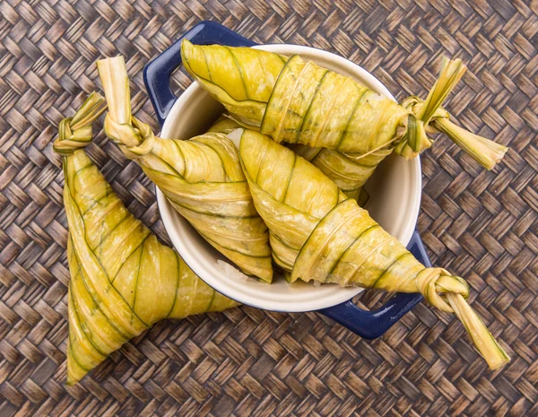 Malay Rice Dumpling Ketupat Daun Palas — Stock Photo, Image