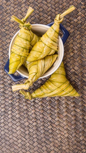 Malay Rice Dumpling Ketupat Daun Palas — Zdjęcie stockowe