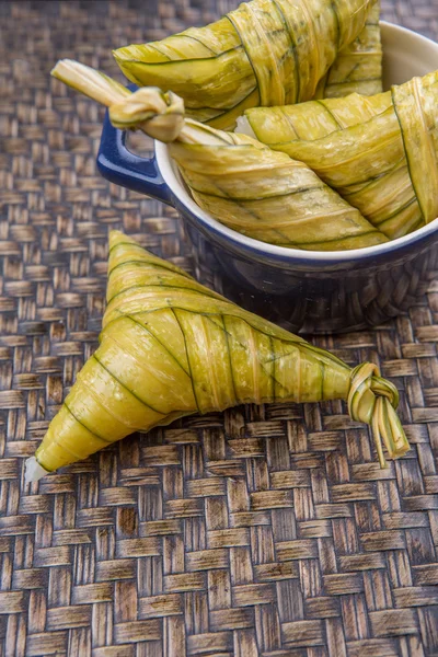 Malay Rice Dumpling Ketupat Daun Palas — Stock Photo, Image