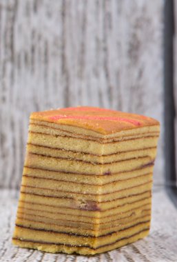 Malezya yemek Kek Lapis Sarawak