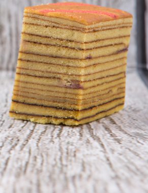 Malezya yemek Kek Lapis Sarawak