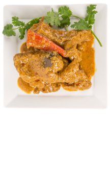 Kuzu köri beyaz plaka