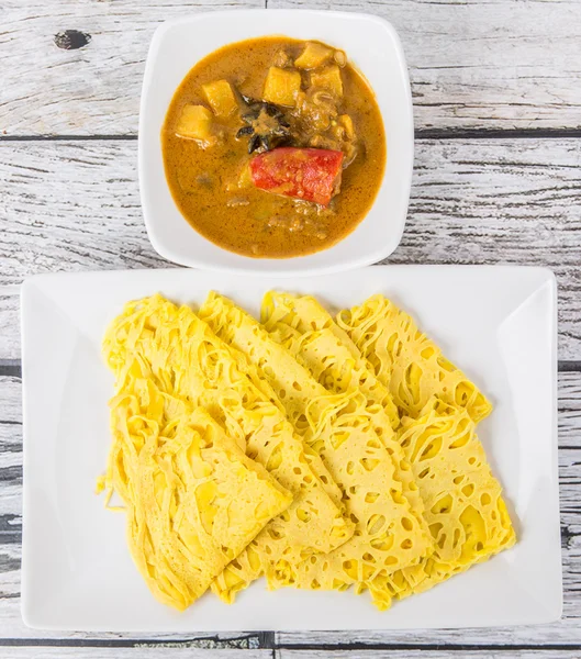 Malaysian Dish Net Pancake — Stock Photo, Image