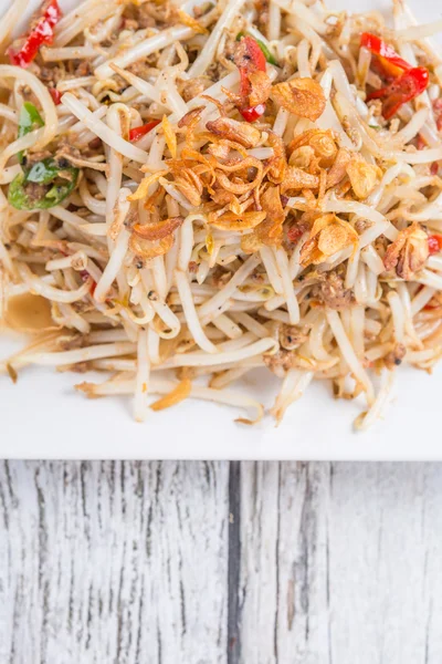 Ensalada de brotes de frijol — Foto de Stock