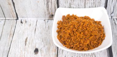 Malezya çanak Serunding Ikan