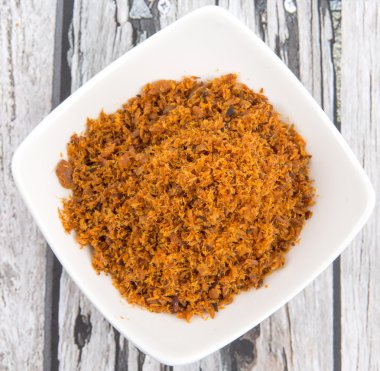 Malezya çanak Serunding Ikan