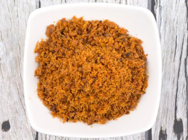 Malezya çanak Serunding Ikan