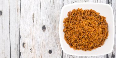 Malezya çanak Serunding Ikan