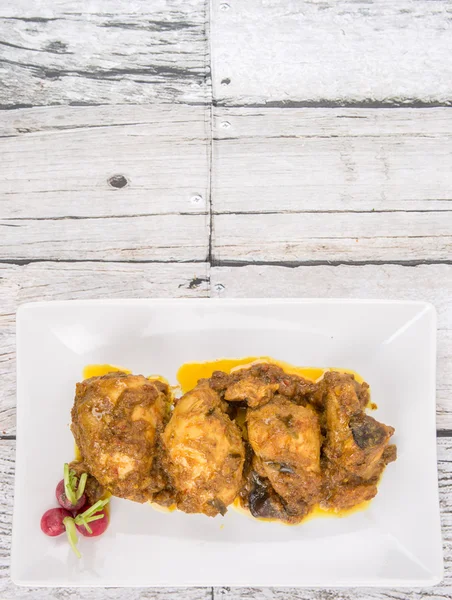 Malaiisch getrocknetes Hühnercurry — Stockfoto