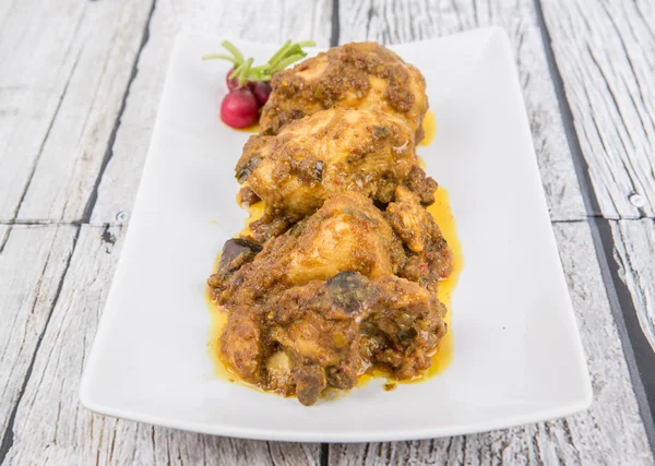 Malaysian Dried Chicken Curry — Stock Photo, Image