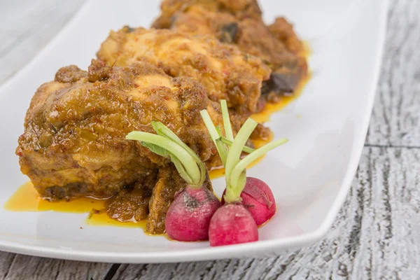 Malaiisch getrocknetes Hühnercurry — Stockfoto