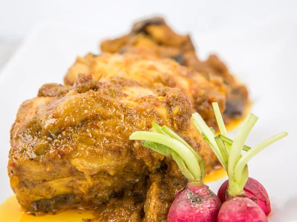 Malaiisch getrocknetes Hühnercurry — Stockfoto