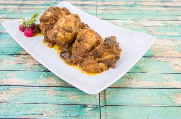 Malaysian Dried Chicken Curry — Stockfoto