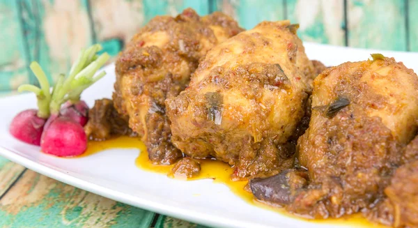 Malaysian Dried Chicken Curry — Stockfoto