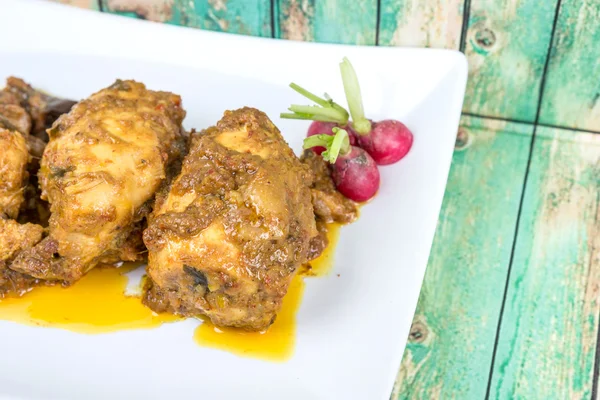 Malaiisch getrocknetes Hühnercurry — Stockfoto