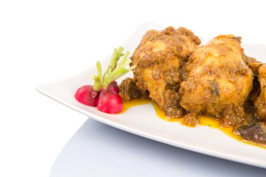 Malezya çanak kurutulmuş tavuk köri