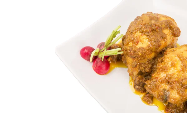 Plato de Malasia Pollo seco Curry — Foto de Stock