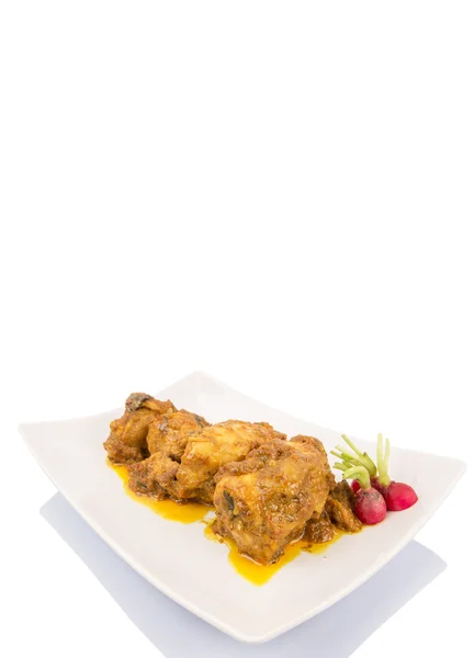 Plato de Malasia Pollo seco Curry —  Fotos de Stock