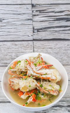 Yengeç çorbası temizleyin