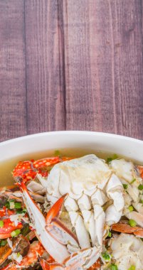 Yengeç çorbası temizleyin