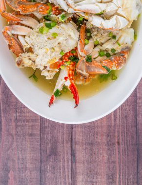 Yengeç çorbası temizleyin