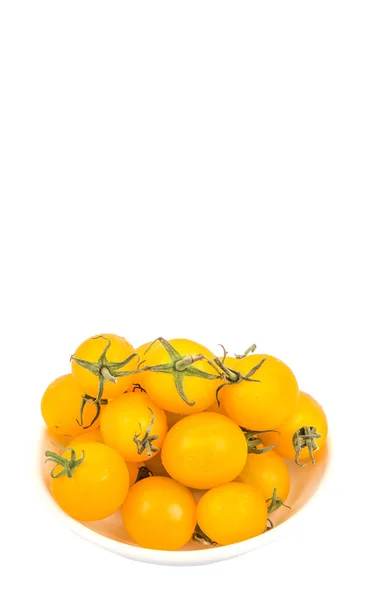 Mini žlutých Cherry rajčátek — Stock fotografie