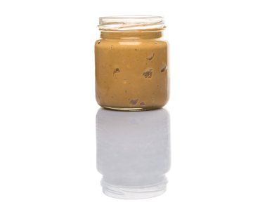 Fıstık ezmesi Mason kavanoza