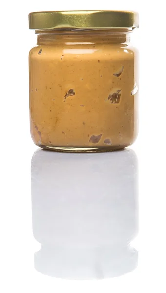 Peanut Butter In Mason Jar — Stockfoto