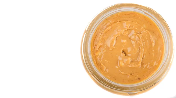 Peanut Butter In Mason Jar — Stockfoto