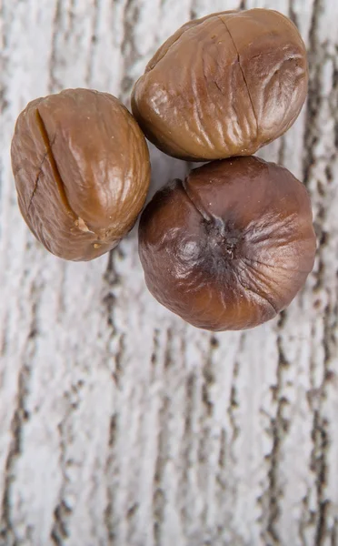 Roasted Whole Peeled Chestnut — Stock Photo, Image