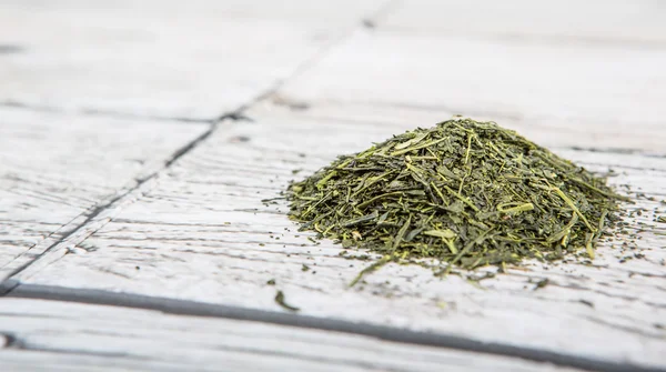 Getrocknete grüne Teeblätter — Stockfoto