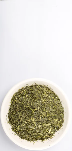 Hojas de té verde seco — Foto de Stock