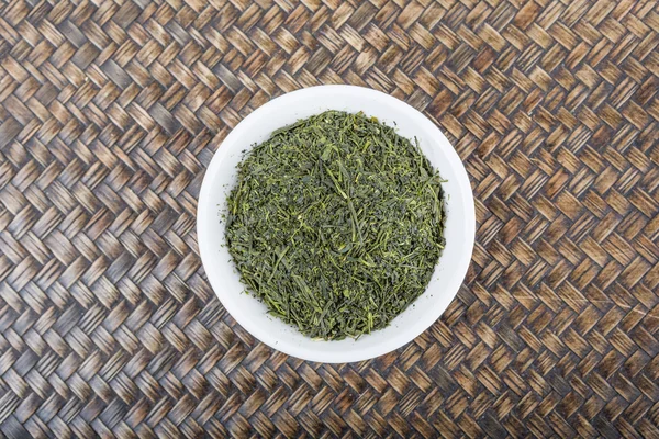 Dried Green Tea Leaves