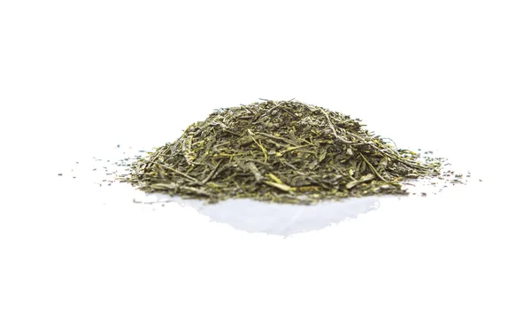 Foglie di tè verde essiccato — Foto Stock