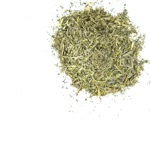Сушене зелене листя чаю — стокове фото